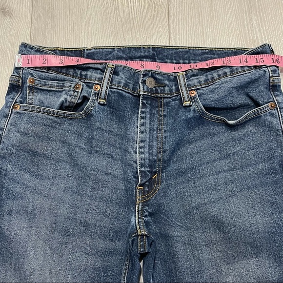 LEVI’S 514 Men’s Straight Leg Denim Blue Jeans - Picture 3 of 9